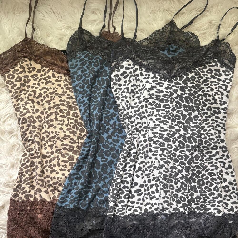 Bundle of 3 y2k leopard